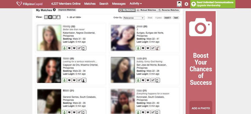 FilipinoCupid profiles